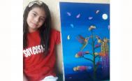 El arte de Kaori, de 9 a&ntilde;os, la lleva a ganar concurso internacional Polinizadores de Esperanza