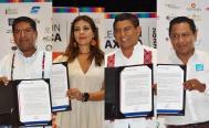 Firman 6 de 7 candidatos al gobierno de Oaxaca Pacto por la Primera Infancia; abanderado del PRI no asisti&oacute; 