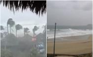 VIDEO. As&iacute; golpea el hurac&aacute;n Agatha la costa de Oaxaca