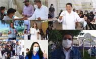 As&iacute; votaron los 7 aspirantes a la gubernatura de Oaxaca; este fue el mensaje que enviaron.