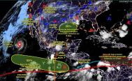 Advierte Protecci&oacute;n Civil de Oaxaca lluvias y actividad el&eacute;ctrica en 4 regiones, por Onda Tropical 7 