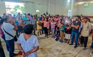 Muestran solidaridad a 600 personas evacuadas de Donaj&iacute; y Tolosita por fuga de amoniaco en el Istmo de Oaxaca