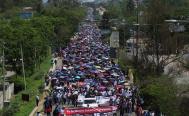 Tras 5 a&ntilde;os, regresan a Oaxaca marcha masiva y plant&oacute;n de maestros de la Secci&oacute;n 22 en el z&oacute;calo