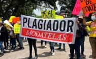 Artesanas de Oaxaca denuncian a la empresa Modatelas por plagio de dise&ntilde;os textiles