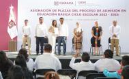 Entregan en Oaxaca mil 639 plazas a egresados de 11 normales, como parte del proceso de admisi&oacute;n 2023-2024