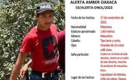 Acusan omisiones en Oaxaca para activar Alerta Amber para localizar a Carlos de 15 a&ntilde;os