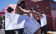 40 d&iacute;as sin agua: Contin&uacute;an protestas de vecinos de la ciudad de Oaxaca por desabasto