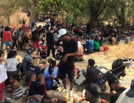 Llegan a Oaxaca 3 mil en Viacrucis del Migrante; l&iacute;deres religiosos piden se les d&eacute; ayuda humanitaria 