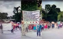 Cristianos protestan en Lalana para exigir al gobierno de Oaxaca freno a la persecución religiosa 