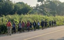 Llega nueva caravana migrante al Istmo de Tehuantepec; suman ocho en 2024